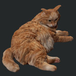 IZANAGI 3DでのネコのCGモデル