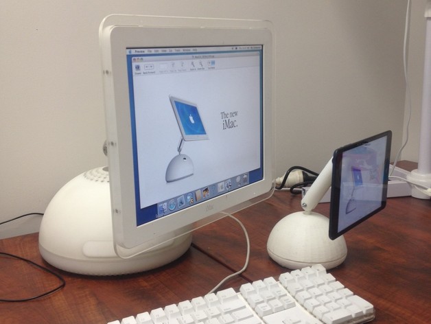 iMac風のデザインのiPadスタンド