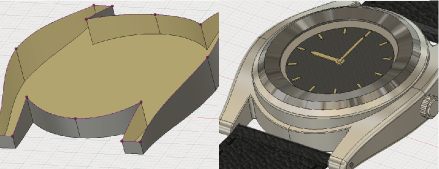 Fusion360で作成した腕時計