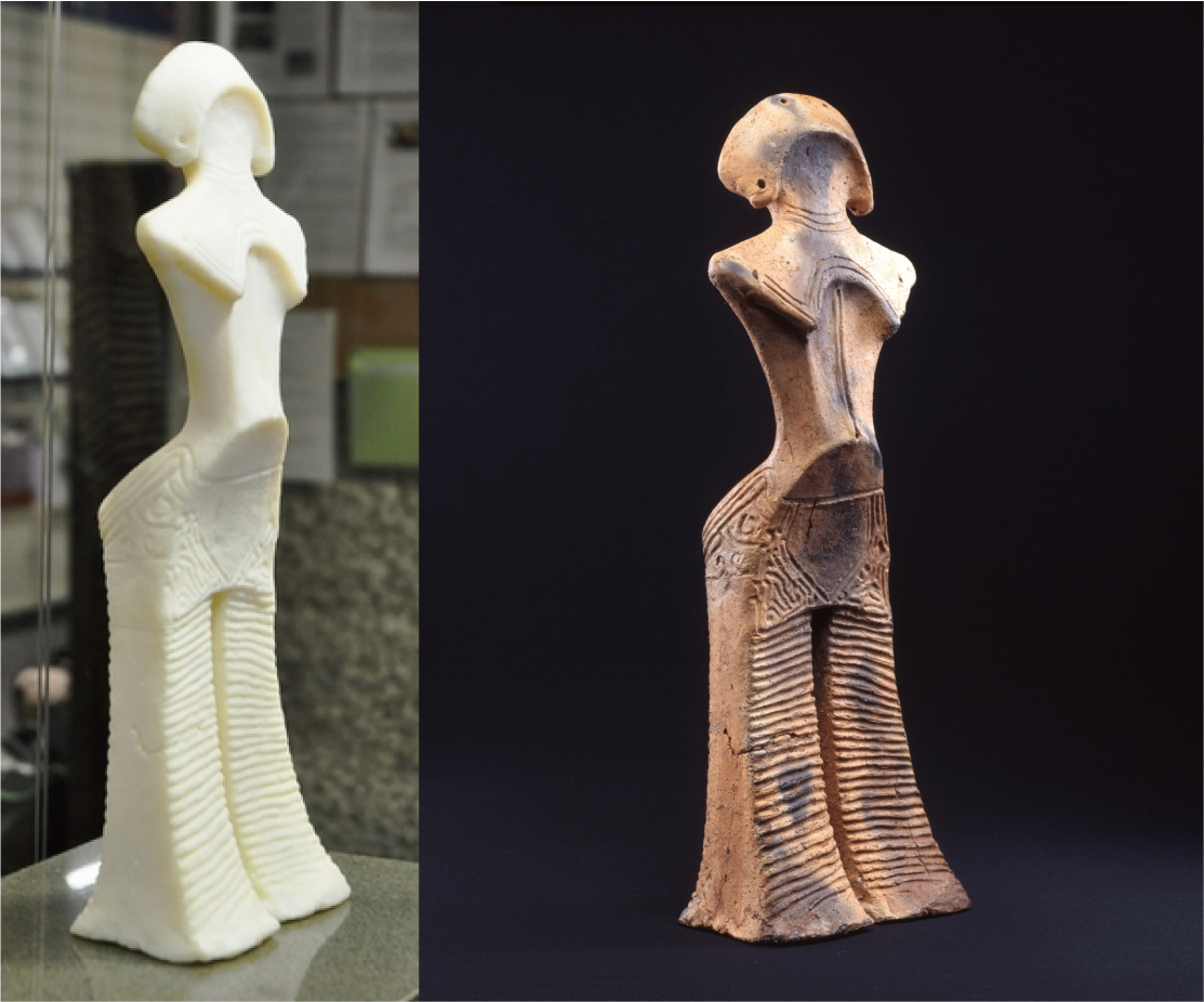 3Dプリンターで再現された縄文の女神