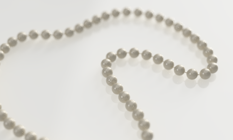 Fusion360で作った真珠のネックレス