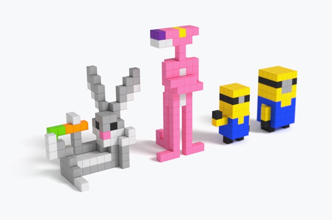 磁石の玩具PIXIOで作ったピンクパンサー