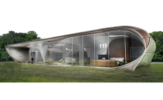 3Dプリンターの家Curve Appeal