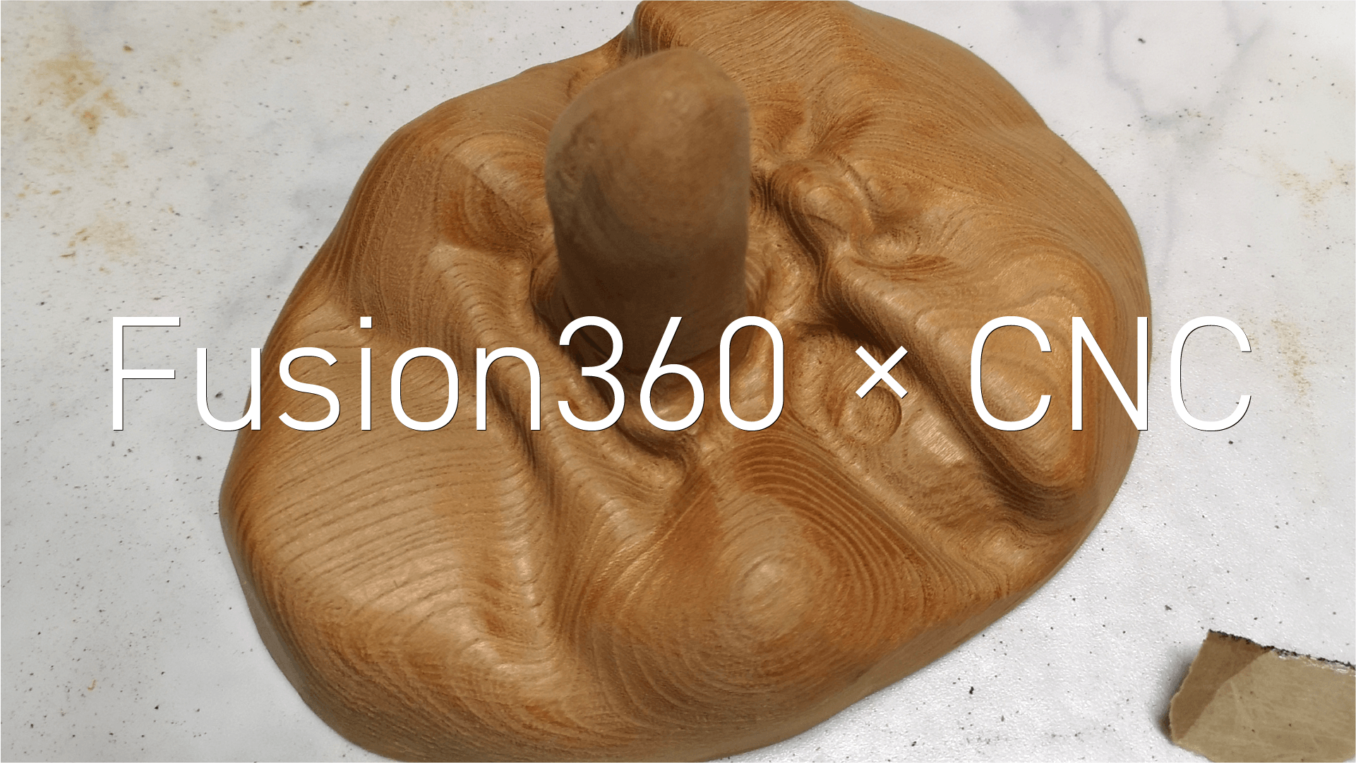 Fusion360とCNCで作成した天狗のお面